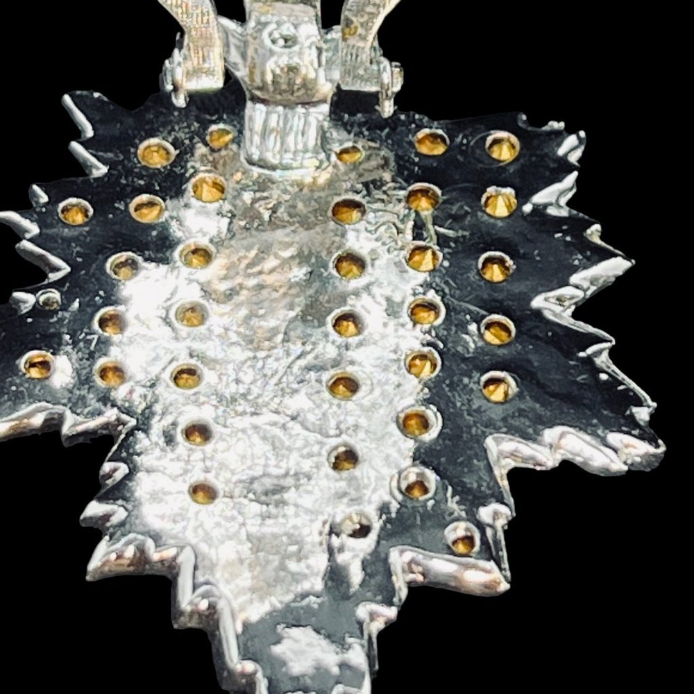 Silver Tone And Rhinestone Hair Clips (4789) - Picture 3 of 8